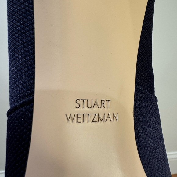 Stuart Weitzman Blue Sock Booties | Size 10 | Sleek Stretch Fit - Picture 5 of 5